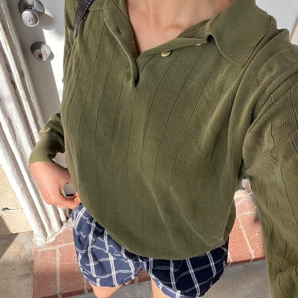 Men's Olive Green Polo Shirt